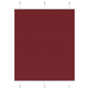 vidaXL pliszírozott redőny Bordeaux piros 110x100 cm szövetszélesség