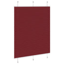 vidaXL pliszírozott redőny Bordeaux piros 110x100 cm szövetszélesség