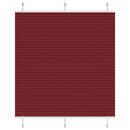 vidaXL pliszírozott redőny Bordeaux piros 120x100 cm szövetszélesség