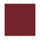 vidaXL pliszírozott redőny Bordeaux piros 120x100 cm szövetszélesség