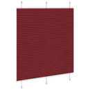 vidaXL pliszírozott redőny Bordeaux piros 120x100 cm szövetszélesség