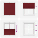 vidaXL pliszírozott redőny Bordeaux piros 120x100 cm szövetszélesség