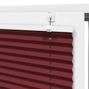 vidaXL pliszírozott redőny Bordeaux piros 120x100 cm szövetszélesség