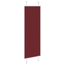 vidaXL pliszírozott redőny Bordeaux piros 40x150 cm szövetszélesség