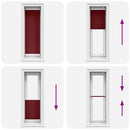 vidaXL pliszírozott redőny Bordeaux piros 40x150 cm szövetszélesség