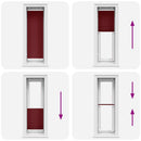 vidaXL pliszírozott redőny Bordeaux piros 45x150 cm Szövetszélesség