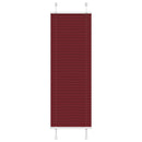 vidaXL pliszírozott redőny Bordeaux piros 50x150 cm szövetszélesség