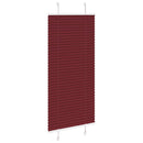 vidaXL pliszírozott redőny Bordeaux piros 65x150 cm szövetszélesség