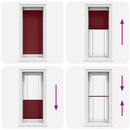 vidaXL pliszírozott redőny Bordeaux piros 65x150 cm szövetszélesség