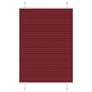 vidaXL pliszírozott redőny Bordeaux piros 90x150 cm szövetszélesség