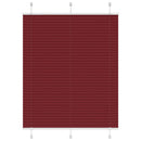 vidaXL pliszírozott redőny Bordeaux piros 105x150 cm szövetszélesség