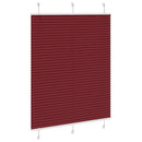 vidaXL pliszírozott redőny Bordeaux piros 110x150 cm szövetszélesség