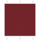 vidaXL pliszírozott redőny Bordeaux piros 115x150 cm szövetszélesség