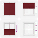 vidaXL pliszírozott redőny Bordeaux piros 115x150 cm szövetszélesség