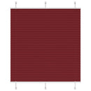 vidaXL pliszírozott redőny Bordeaux piros 120x150 cm szövetszélesség