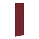 vidaXL pliszírozott redőny Bordeaux piros 55x200 cm szövetszélesség