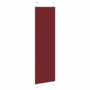vidaXL pliszírozott redőny Bordeaux piros 65x200 cm szövetszélesség