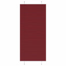 vidaXL pliszírozott vak Bordeaux piros 85x200 cm szövetszélesség