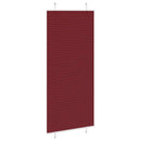 vidaXL pliszírozott redőny Bordeaux piros 90x200 cm szövetszélesség