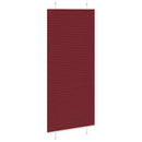 vidaXL pliszírozott redőny Bordeaux piros 95x200 cm Szövetszélesség