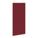 vidaXL pliszírozott redőny Bordeaux piros 95x200 cm Szövetszélesség