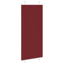 vidaXL pliszírozott redőny Bordeaux piros 100x200 cm szövetszélesség
