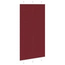 vidaXL pliszírozott redőny Bordeaux piros 110x200 cm szövetszélesség