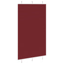 vidaXL pliszírozott redőny Bordeaux piros 120x200 cm szövetszélesség