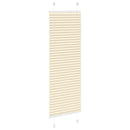 vidaXL pliszírozott redőny krém 40x100 cm szövetszélesség 39,4 cm