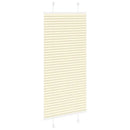 vidaXL pliszírozott redőny krém 60x100 cm szövetszélesség 59,4 cm
