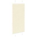 vidaXL pliszírozott redőny krém 65x100 cm szövetszélesség 64,4 cm
