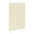 vidaXL pliszírozott redőny krém 85x100 cm szövetszélesség 84,4 cm