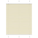 vidaXL pliszírozott redőny krém 105x100 cm szövetszélesség 104,4 cm