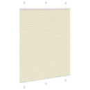 vidaXL pliszírozott redőny krém 110x100 cm szövetszélesség 109,4 cm