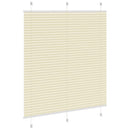 vidaXL pliszírozott redőny krém 115x100 cm szövetszélesség 114,4 cm