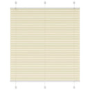 vidaXL pliszírozott redőny krém 120x100 cm szövetszélesség 119,4 cm