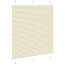 vidaXL pliszírozott redőny krém 120x100 cm szövetszélesség 119,4 cm