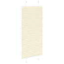 vidaXL pliszírozott redőny krém 55x150 cm szövetszélesség 54,4 cm