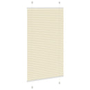vidaXL pliszírozott redőny krém 80x150 cm szövetszélesség 79,4 cm