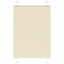 vidaXL pliszírozott redőny krém 100x150 cm szövetszélesség 99,4 cm