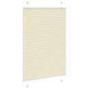 vidaXL pliszírozott redőny krém 100x150 cm szövetszélesség 99,4 cm