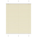 vidaXL pliszírozott redőny krém 105x150 cm Szövetszélesség 104,4 cm