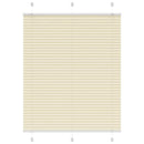 vidaXL pliszírozott redőny krém 110x150 cm szövetszélesség 109,4 cm
