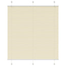 vidaXL pliszírozott redőny krém 115x150 cm szövetszélesség 114,4 cm