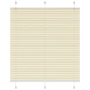 vidaXL pliszírozott redőny krém 120x150 cm szövetszélesség 119,4 cm