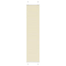 vidaXL pliszírozott redőny krém 40x200 cm szövetszélesség 39,4 cm
