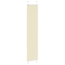 vidaXL pliszírozott redőny krém 40x200 cm szövetszélesség 39,4 cm