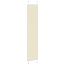 vidaXL pliszírozott redőny krém 40x200 cm szövetszélesség 39,4 cm