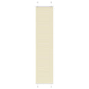 vidaXL pliszírozott redőny krém 45x200 cm szövetszélesség 44,4 cm