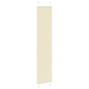 vidaXL pliszírozott redőny krém 45x200 cm szövetszélesség 44,4 cm